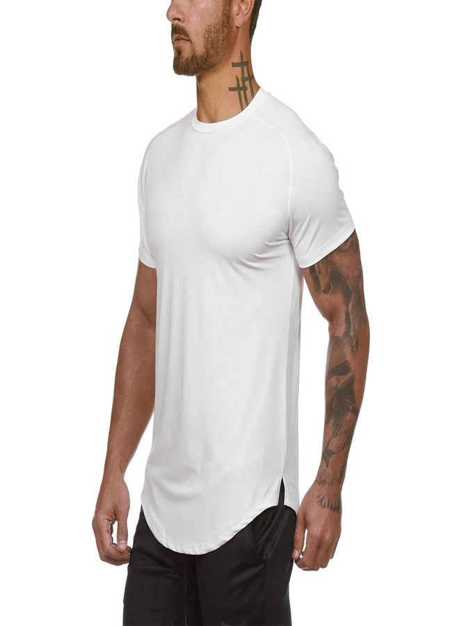 TEZO Mens Gym Workout Slim Fit Short Sleeve T-Shirt Cotton Performance Athletic Shirts Running Fitness Tee Loungewear(SOWTBK M) - Image 2